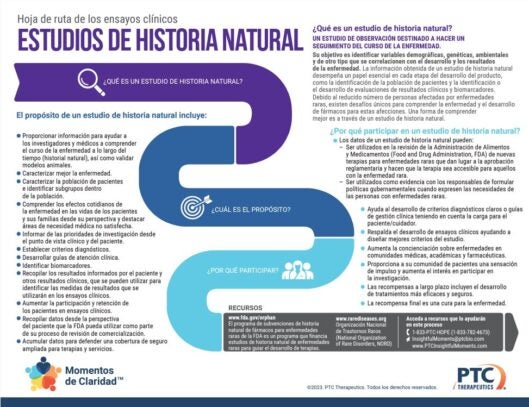 Momentos de Claridad - Navegando los ensayos clínicos - Estudios de historia natural